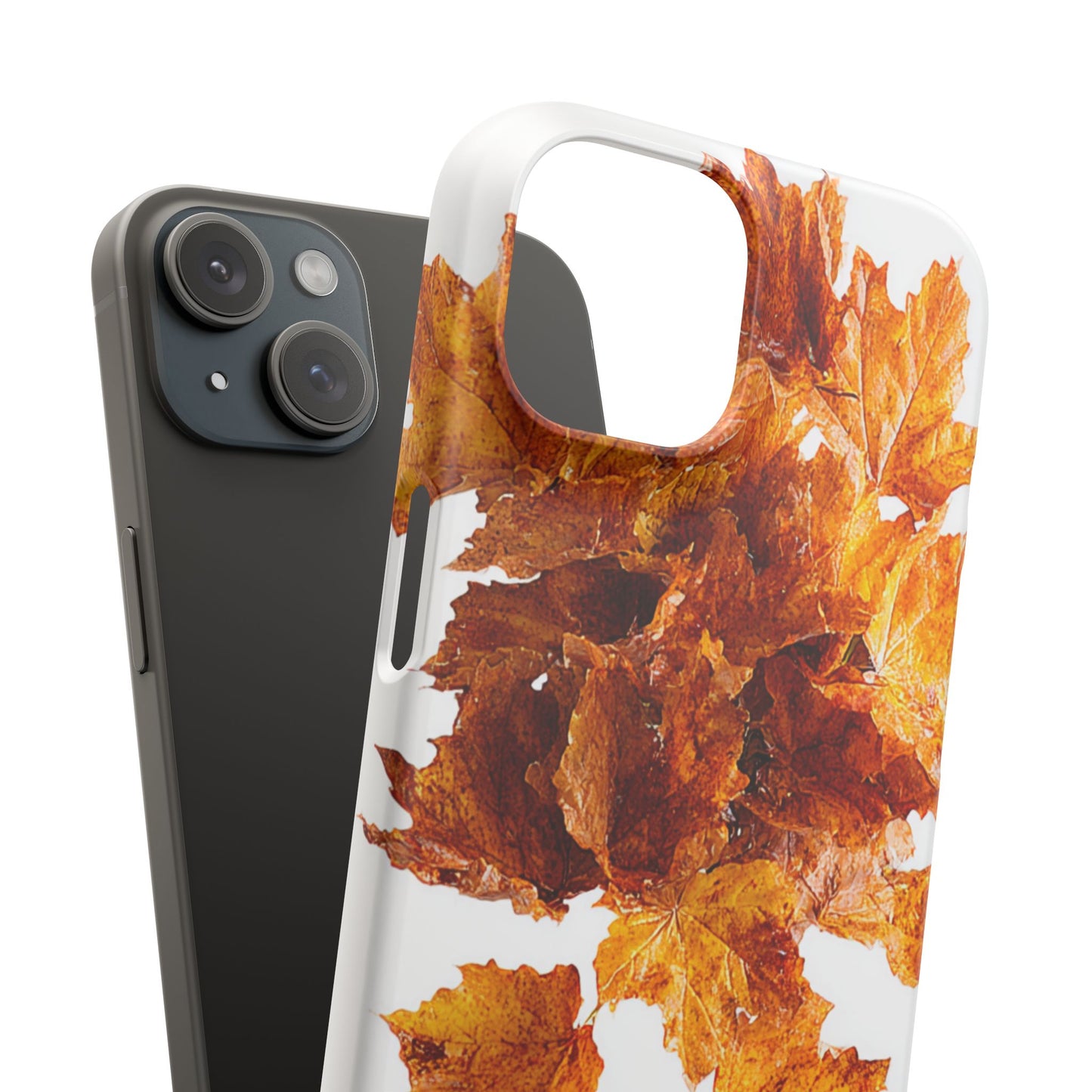 Autumn Leaf Phone Case | Fall Snap Cases, Phone Accessories, Nature Lover Gift, Seasonal Decor, Cozy Fall Vibes