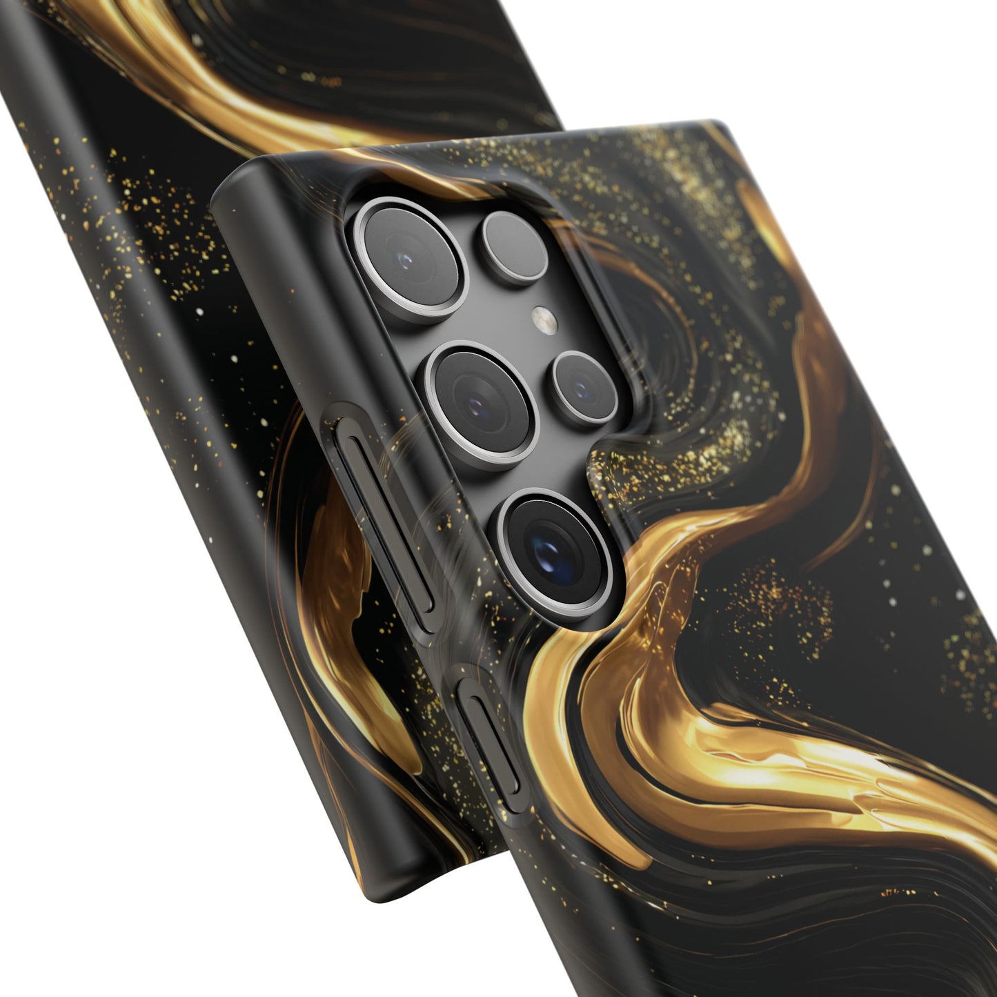 Elegant Gold Swirl Snap Case - Stylish Phone Cover, Modern Accessory, Gift for Her, Luxe Phone Case, Trendy Decor