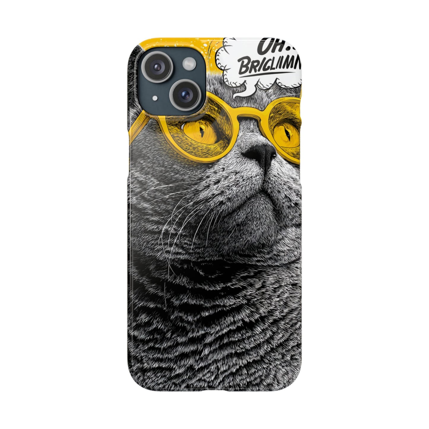 Playful Cat Snap Case - Quirky Phone Cover for Cat Lovers, Gift for Pet Enthusiasts, Funny Accessory for Any Occasion