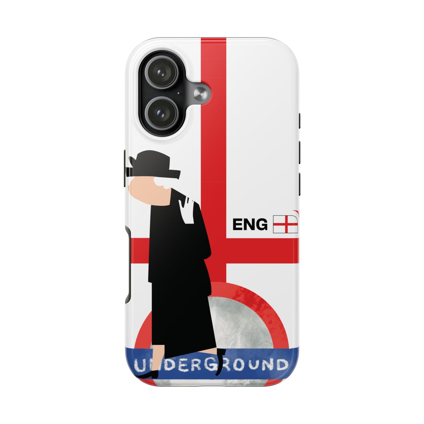 England World Cup Underground Tough Phone Case — Mod Retro London Tube Design