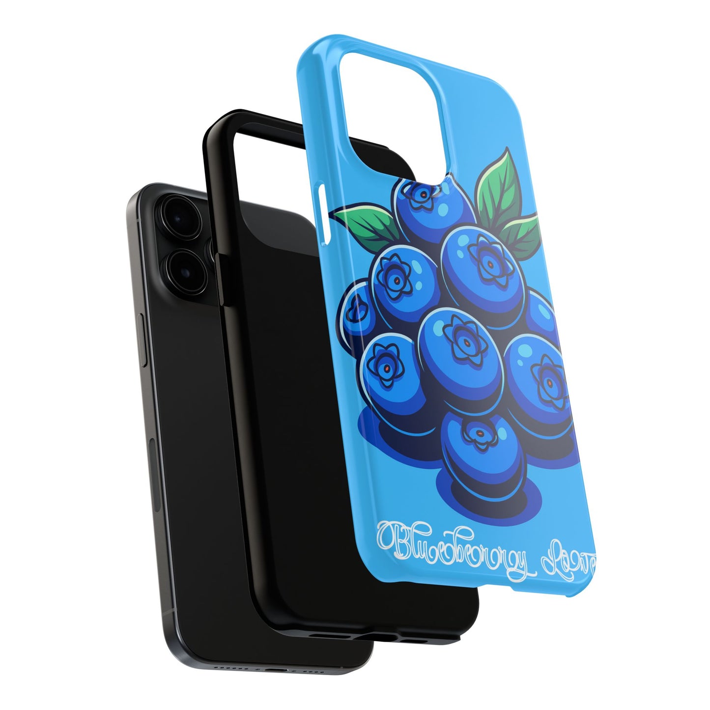 iPhone 17 Blueberry Delight Tough Phone Case, Cute Phone Cover, Fruit Lover Gift, Durable Phone Protector, Unique Smartphone Accessories