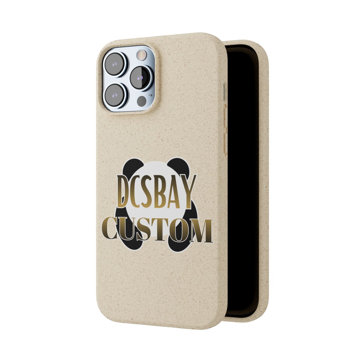 Biodegradable Panda Phone Case — Eco-Friendly Customizable iPhone Cover