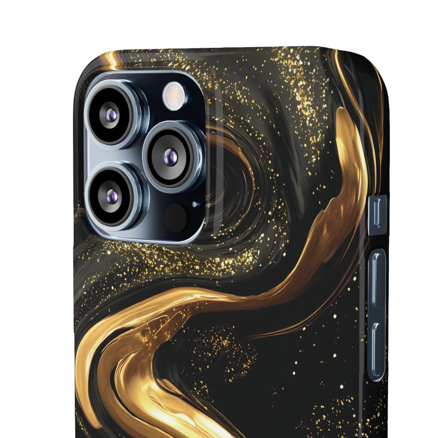 Elegant Gold Swirl Snap Case - Stylish Phone Cover, Modern Accessory, Gift for Her, Luxe Phone Case, Trendy Decor