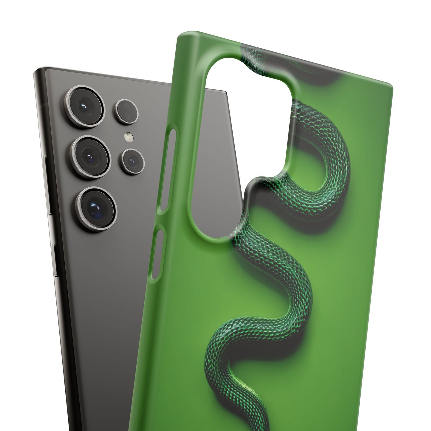 Green Snake Snap Case for iPhone, Stylish Phone Cover, Unique Gift, Trendy Accessory, Birthday, Nature Lover's Phone Case