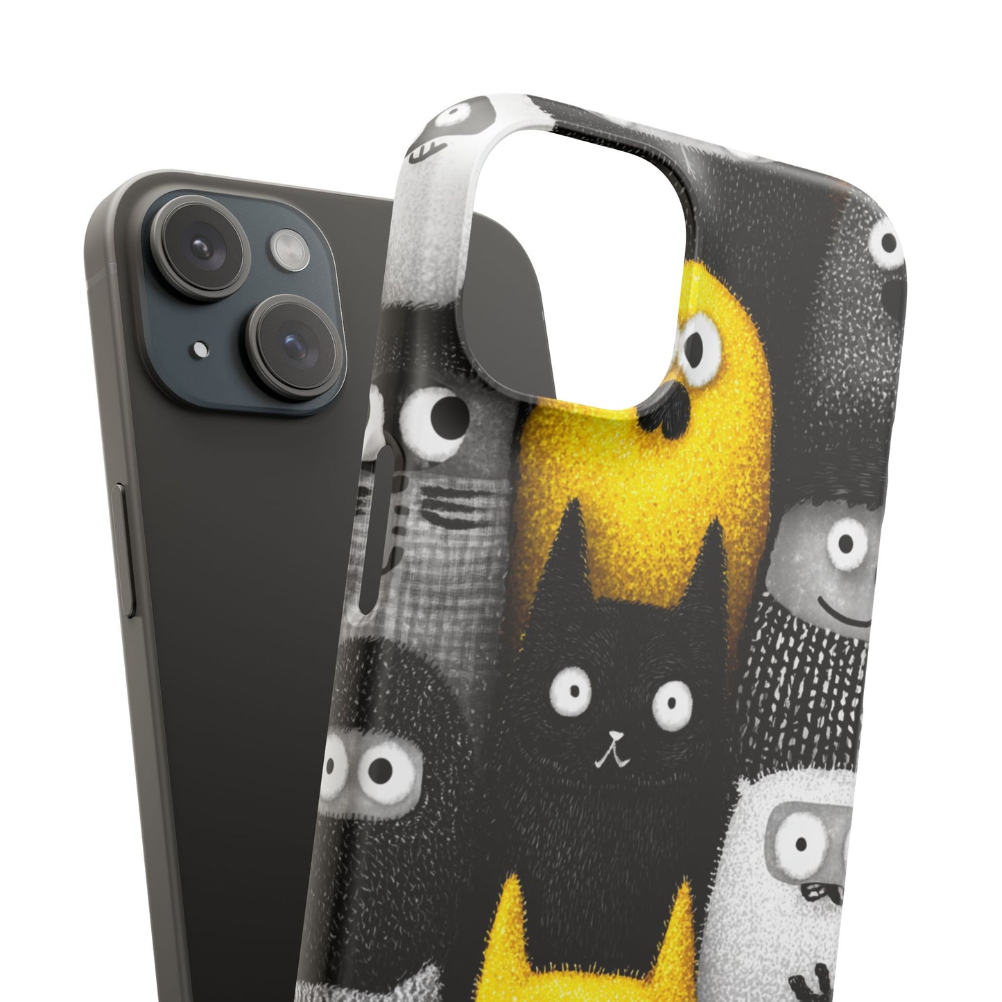 Colorful Character Snap Cases, Cute Phone Cover, Unique Gift for Kids, Fun Accessory, Perfect for Birthdays, Holidays