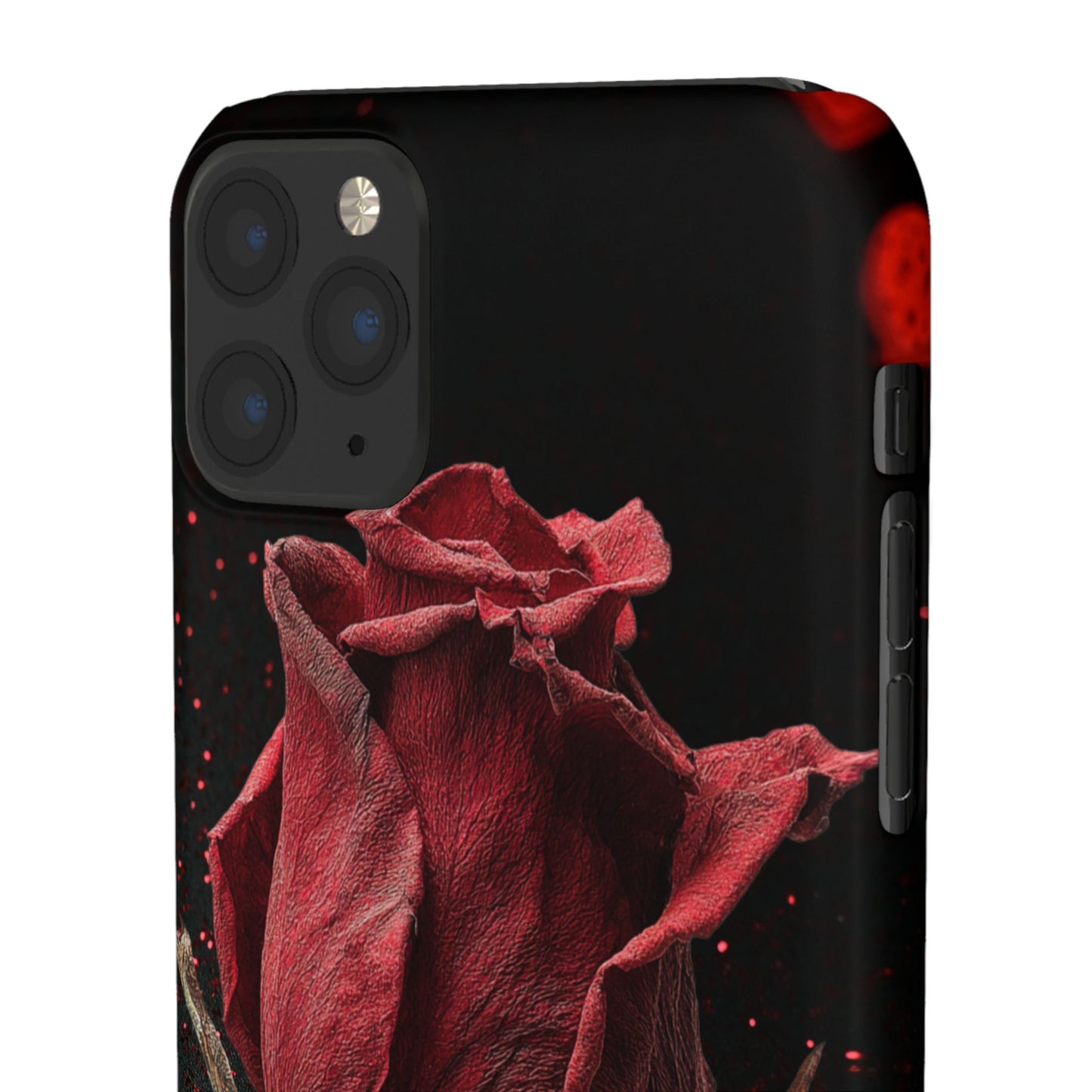Romantic Rose Snap Case, Floral Phone Cover, Valentines Day Gift, Trendy Mobile Accessory, Heart Design Case, Elegant Phone Protector