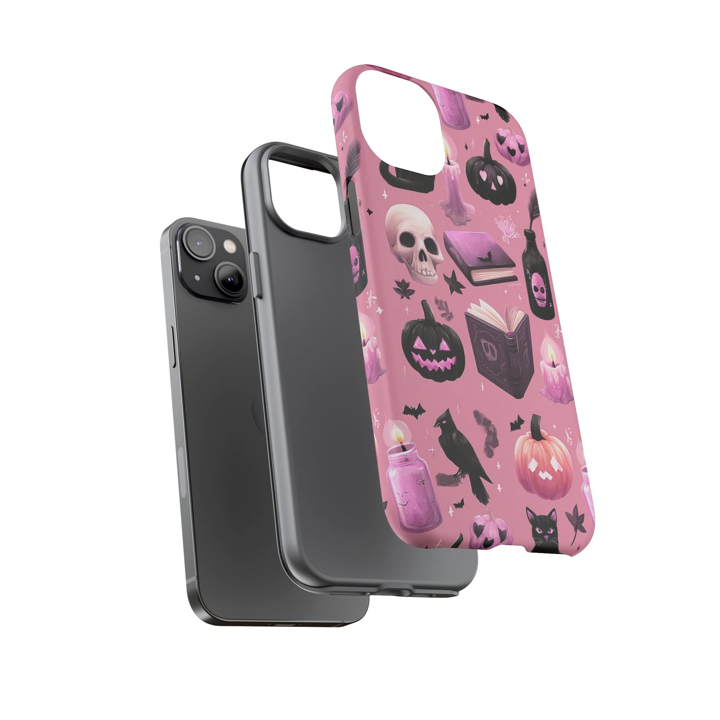 Spooky Phone Case - Halloween Design, Cute Costume Accessory, Fall Decor, Gift for Cat Lovers, Witchy Vibes, Trick or Treat
