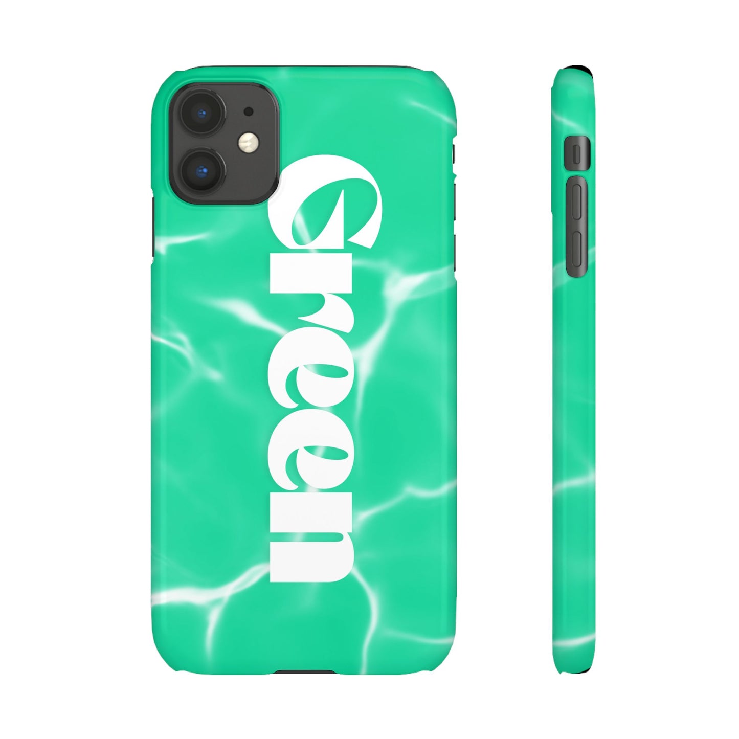 Aqua Pool Vibe Snap Case, Tropical Phone Cover, Summer Accessory, Trendy Gift for Friends, Beach Lover's Essential