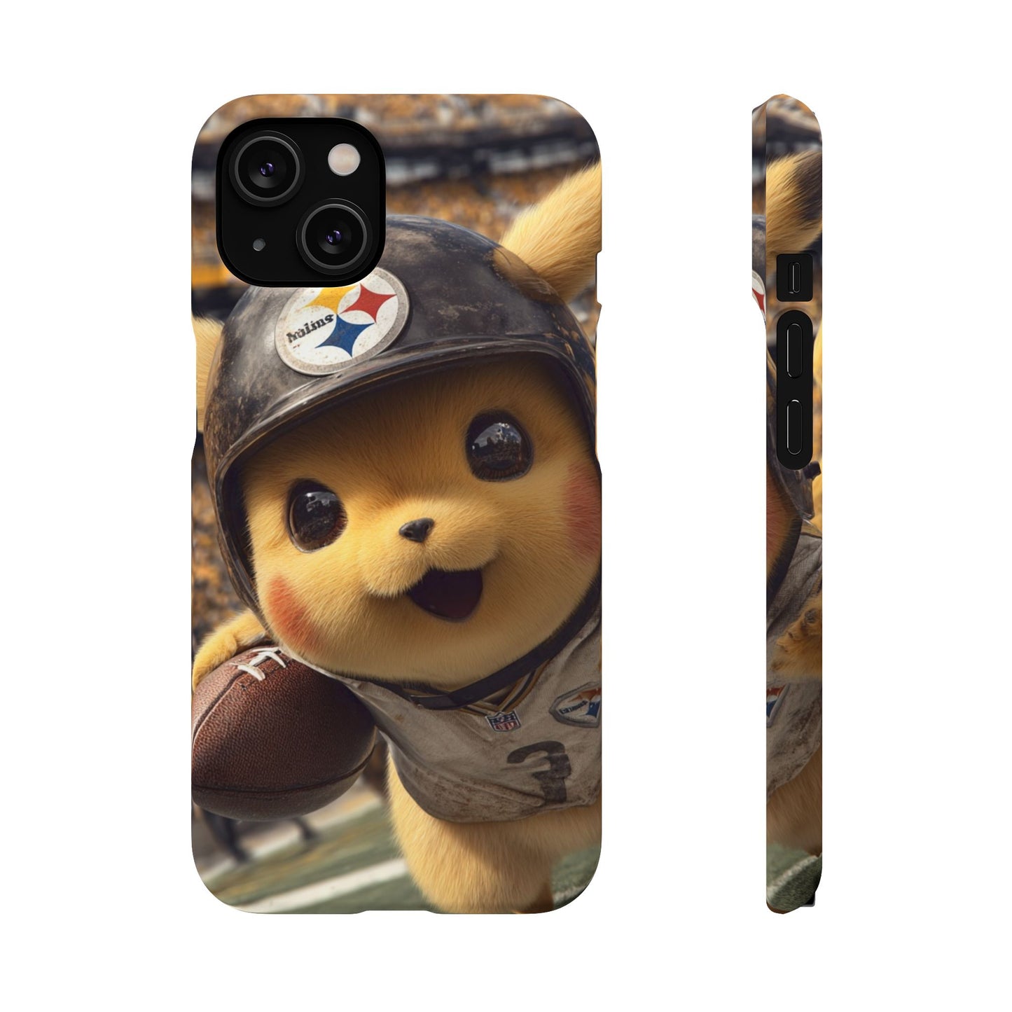 Fun Character Sports Snap Case, Phone Case, Fun Tech Accessory, Cute Gift for Gamers, Football Lovers, Kids.