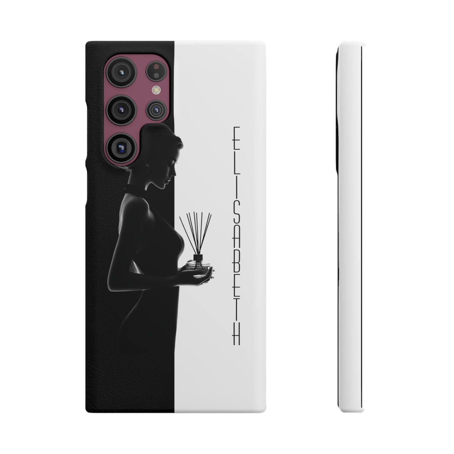 Custom Black and White Snap Case for Women Phone Cover for iPhone and Samsung
