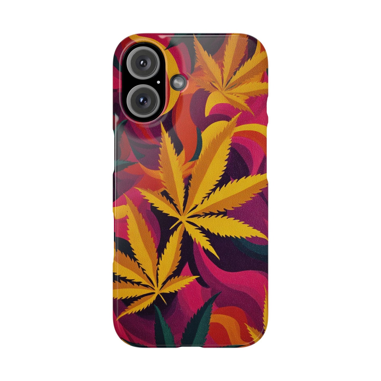 Autumn Vibe Cannabis Snap Case for IPhones and Samsungs Custom