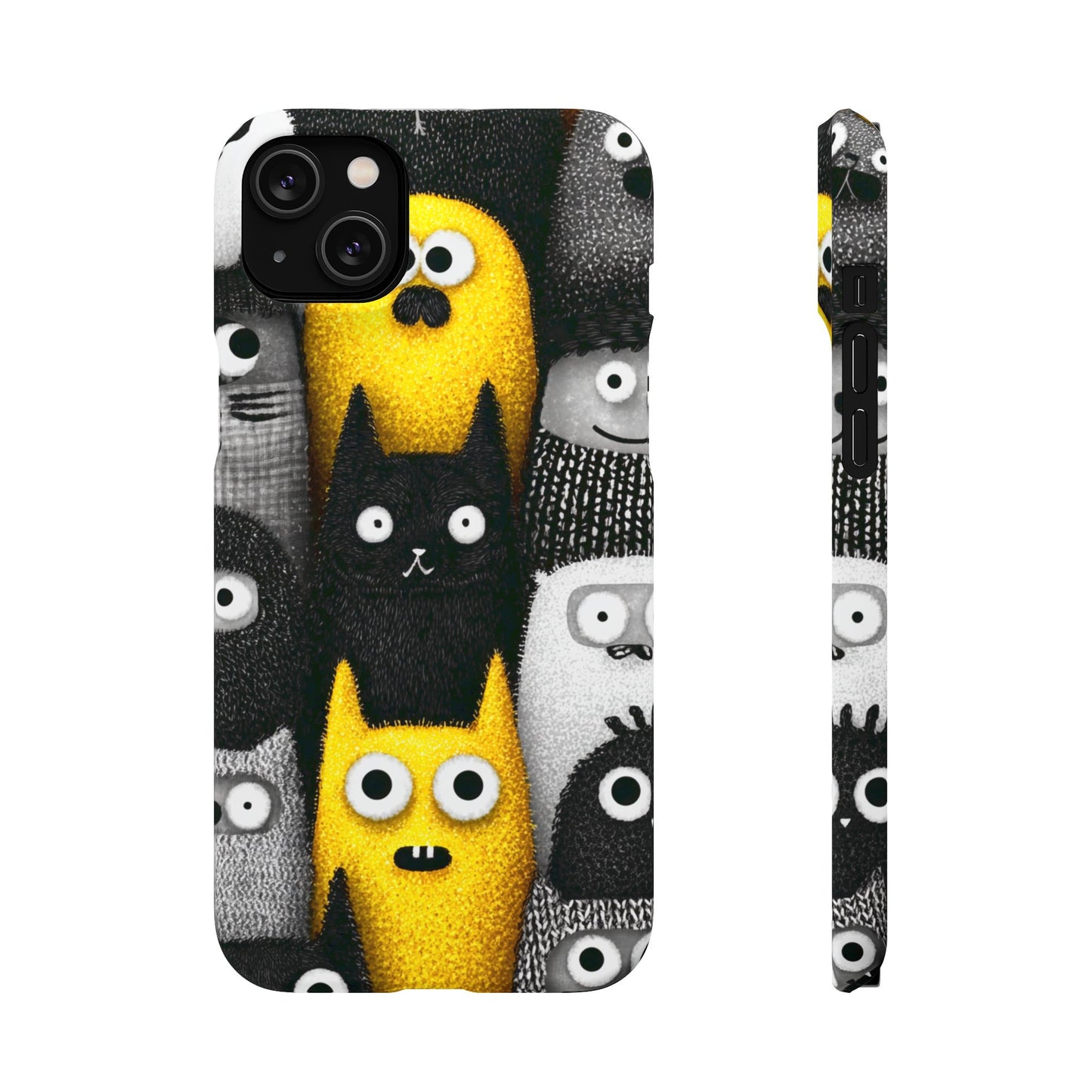 Colorful Character Snap Cases, Cute Phone Cover, Unique Gift for Kids, Fun Accessory, Perfect for Birthdays, Holidays