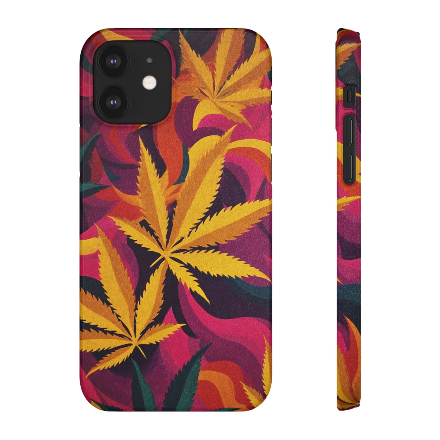 Autumn Vibe Cannabis Snap Case for IPhones and Samsungs Custom