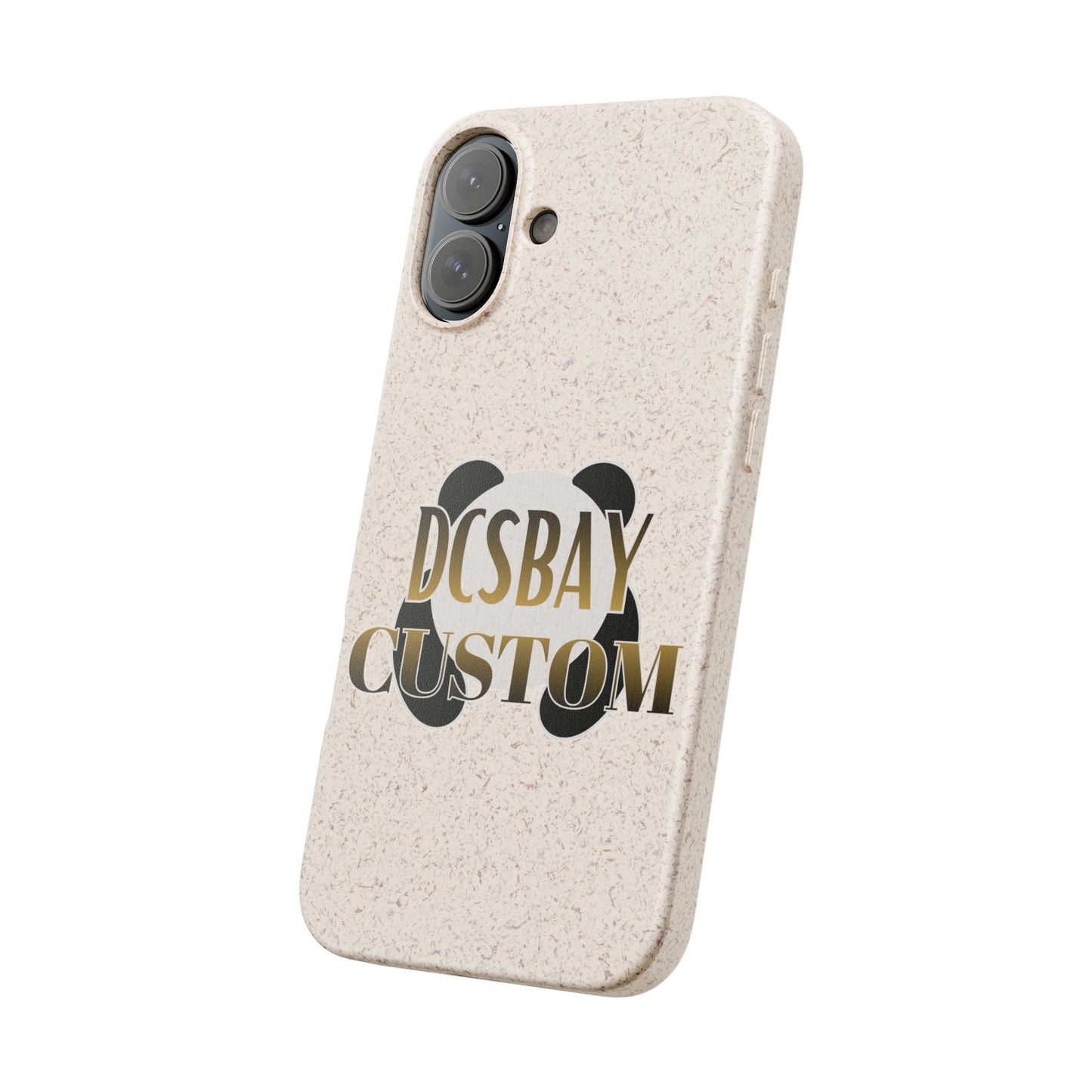Biodegradable Panda Phone Case — Eco-Friendly Customizable iPhone Cover