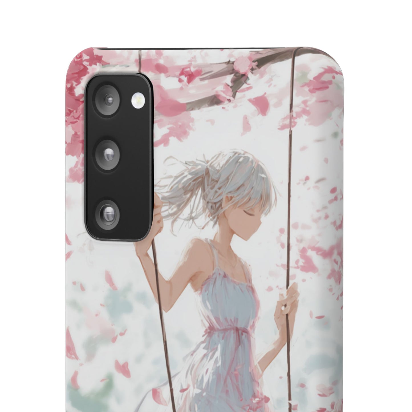 Elegant Floral Snap Cases for iPhone, Personalized Phone Covers, Cute Spring Gifts, Anime Aesthetic Accessories, Flower-themed Cell [...]