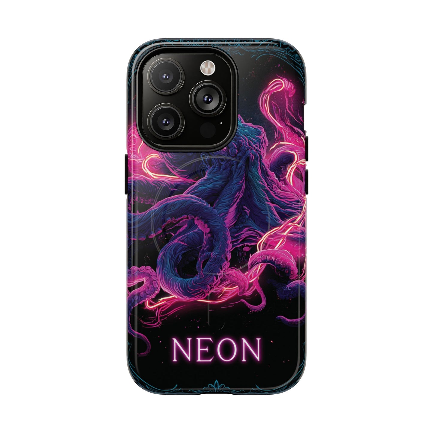 Neon Octopus Phone Case — Tough Magnetic Protective Cover