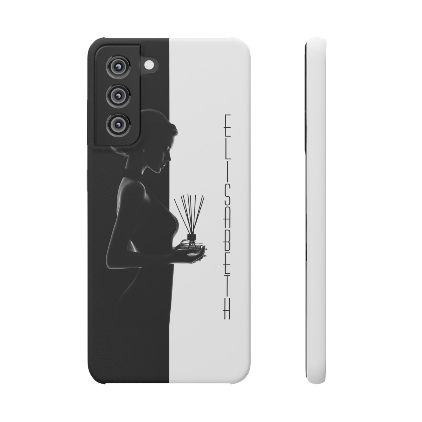 Custom Black and White Snap Case for Women Phone Cover for iPhone and Samsung