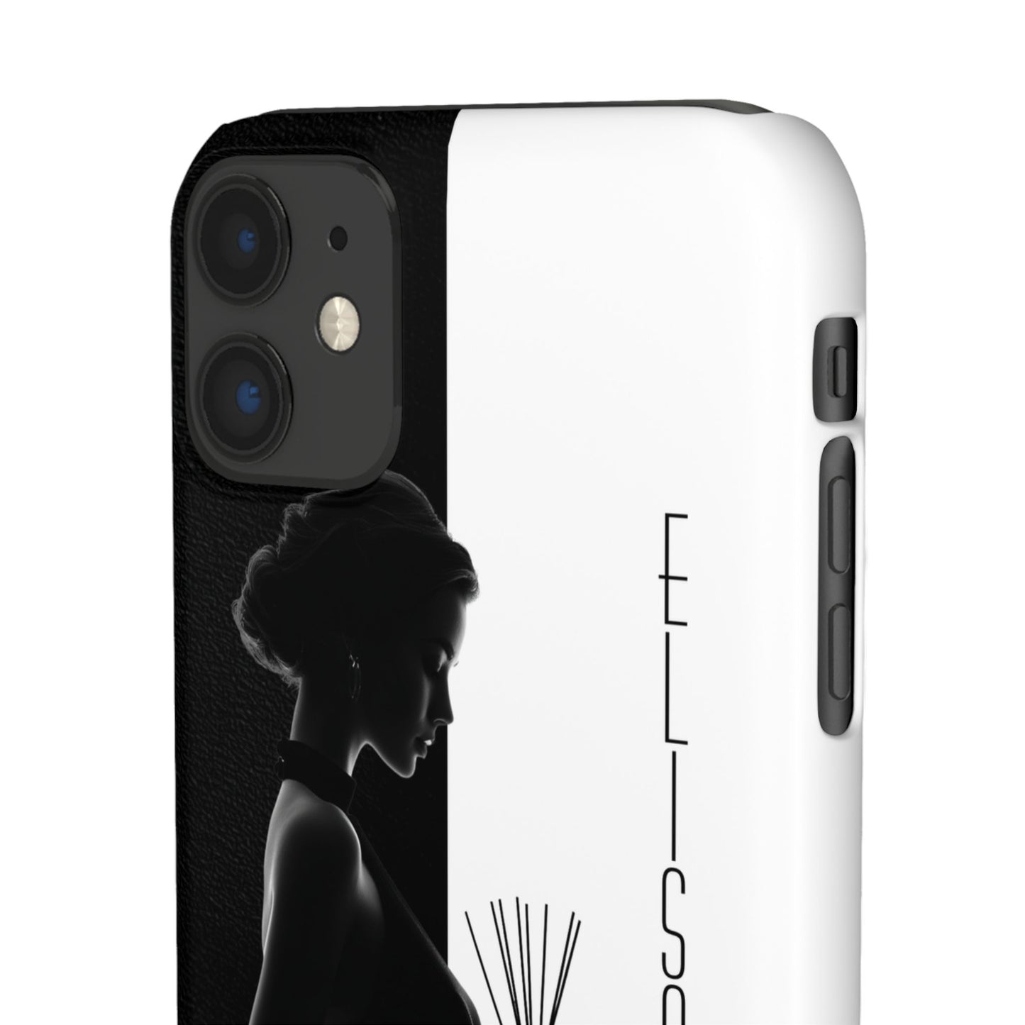 Custom Black and White Snap Case for Women Phone Cover for iPhone and Samsung