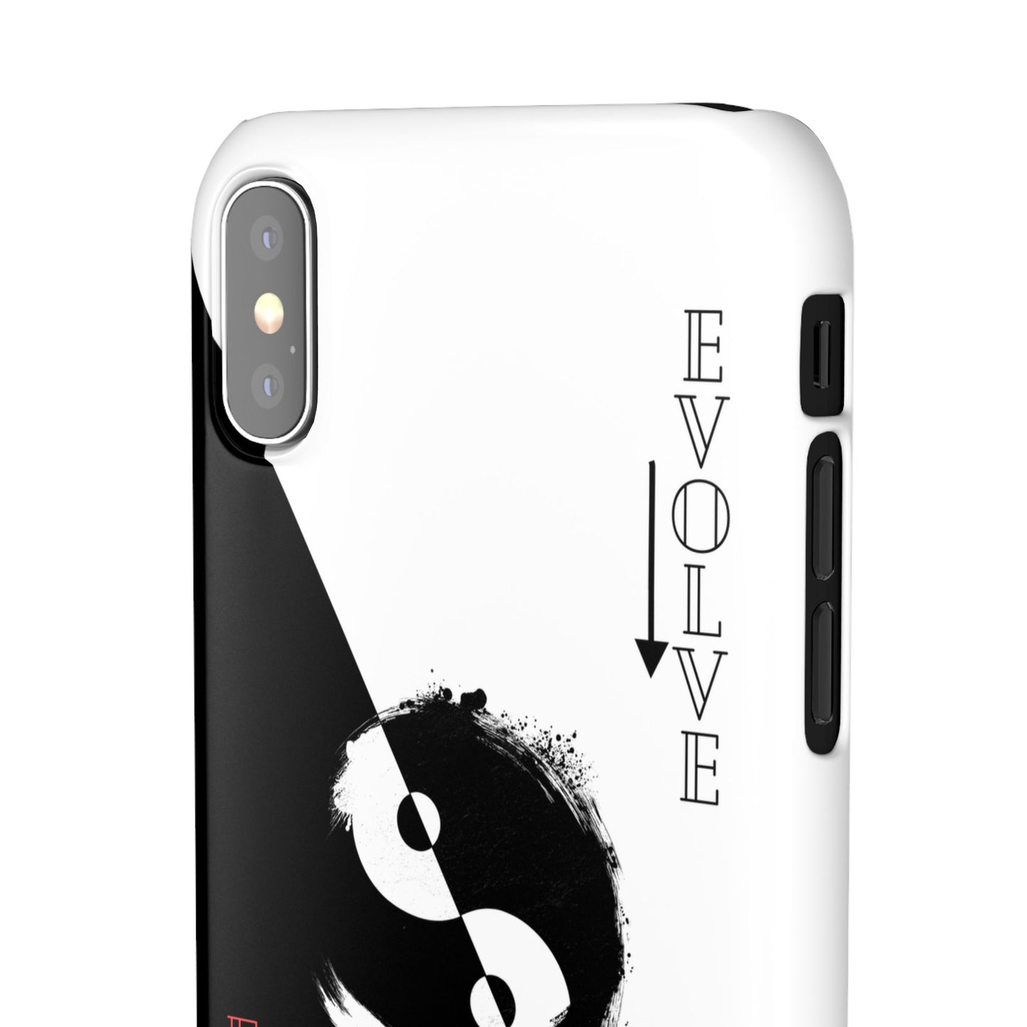Yin Yang Evolve Black and White Snap Case Cover for iPhone and Samsung