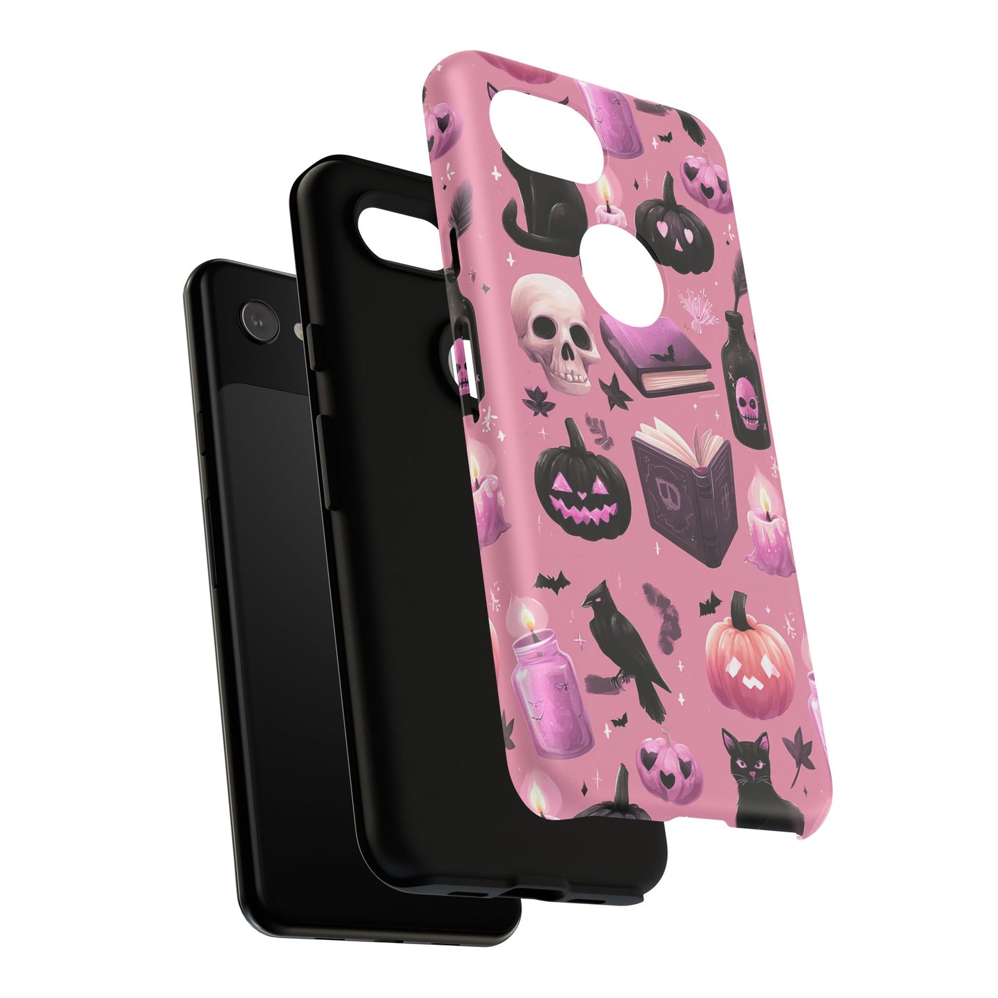 Spooky Phone Case - Halloween Design, Cute Costume Accessory, Fall Decor, Gift for Cat Lovers, Witchy Vibes, Trick or Treat
