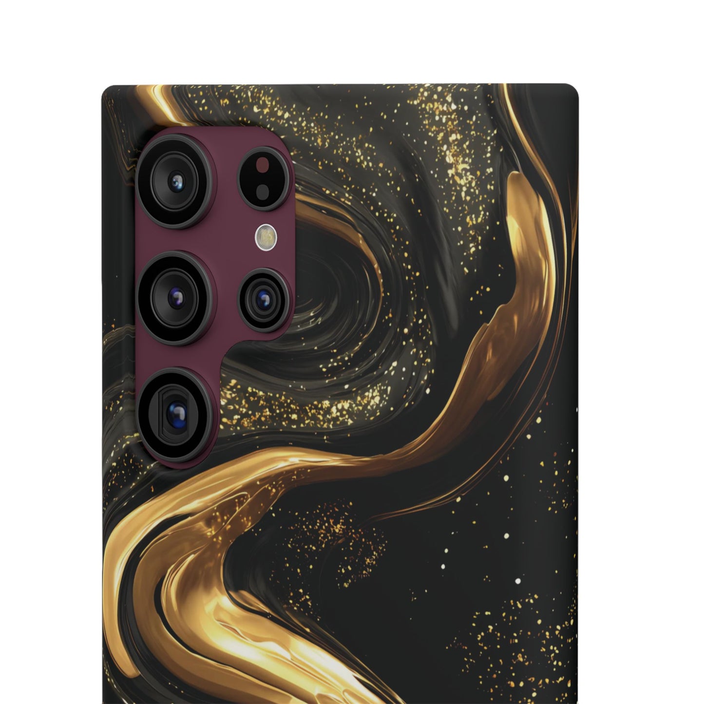 Elegant Gold Swirl Snap Case - Stylish Phone Cover, Modern Accessory, Gift for Her, Luxe Phone Case, Trendy Decor