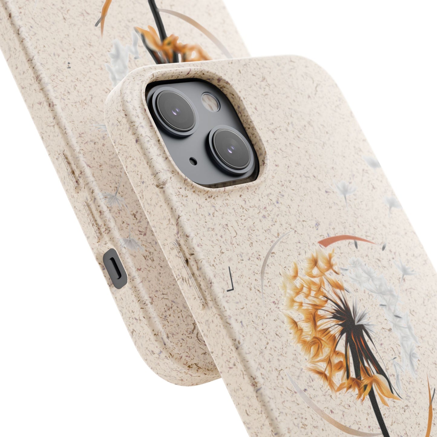 Plastic Free Eco-Friendly Phone Cases with Floral Design Sustainable Gift for Iphone and Samsungs