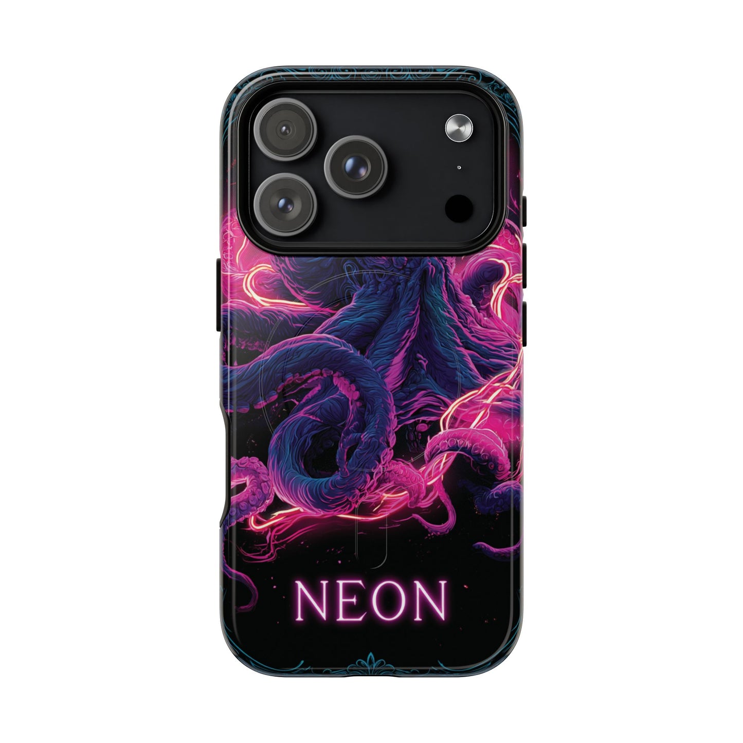 Neon Octopus Phone Case — Tough Magnetic Protective Cover