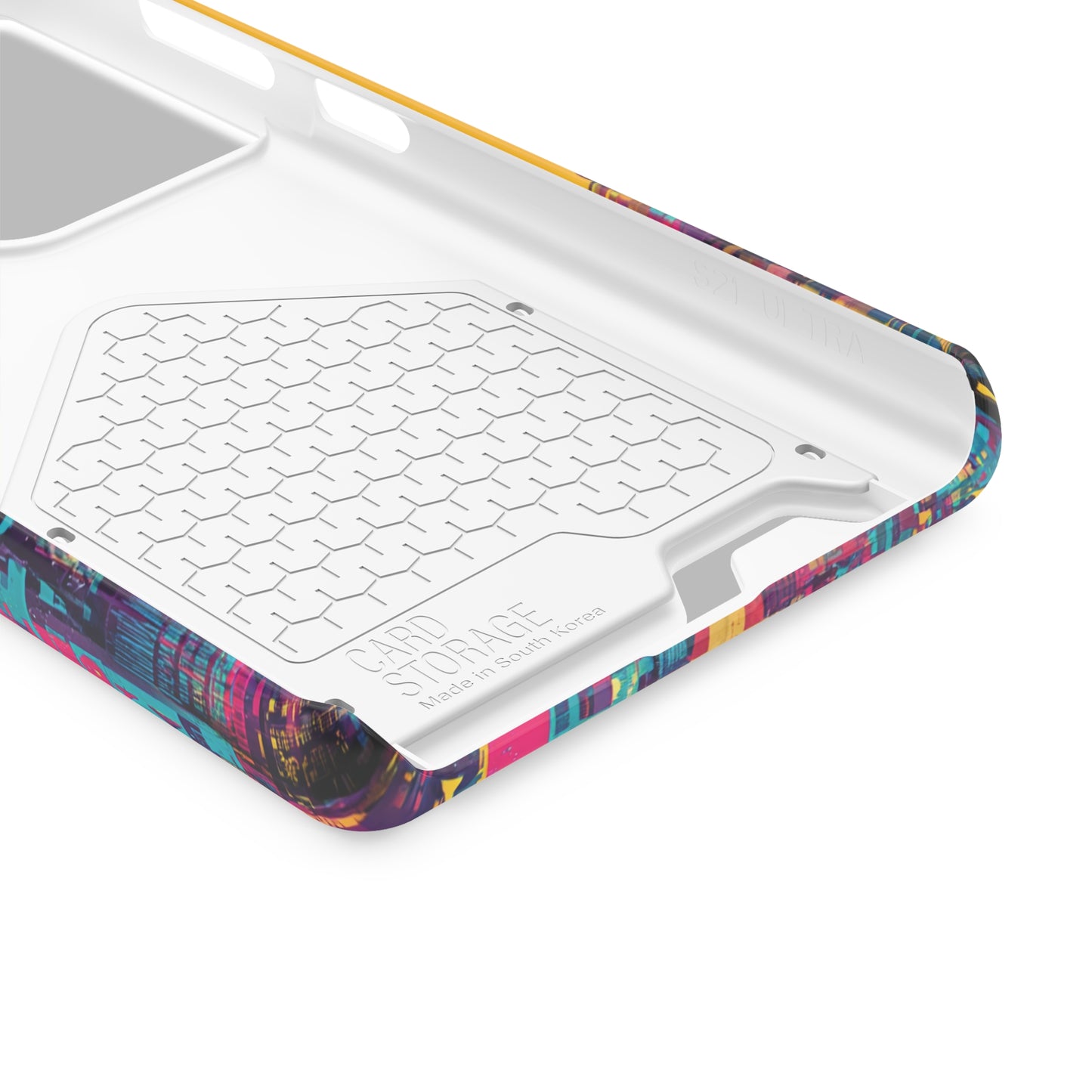 Vibrant Phone Case With Card Holder - Retro Style, Hip Hop Lover's Accessory, Colorful Gift, Music Enthusiast Essential, Unique Phone [...]