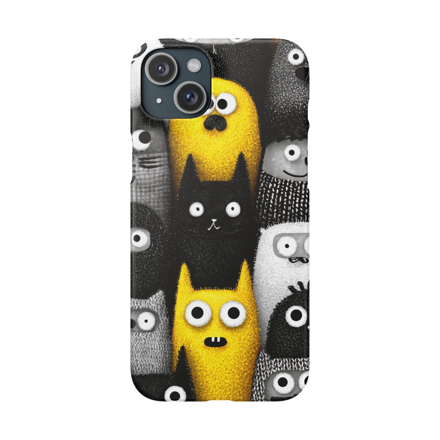 Colorful Character Snap Cases, Cute Phone Cover, Unique Gift for Kids, Fun Accessory, Perfect for Birthdays, Holidays