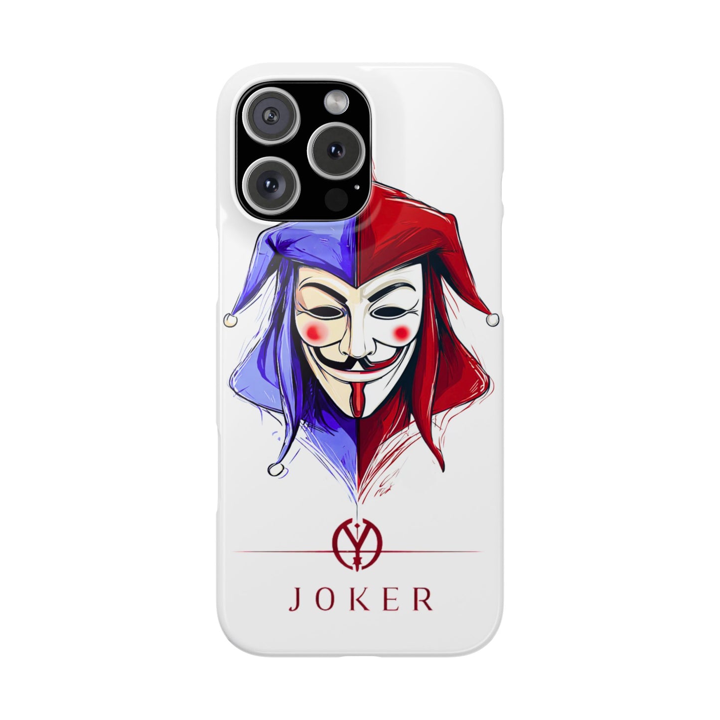 Joker & Anonimous Reunited Guy Fawkes Art Snap Case and Protective Phone Cover For iPhone and Samsung