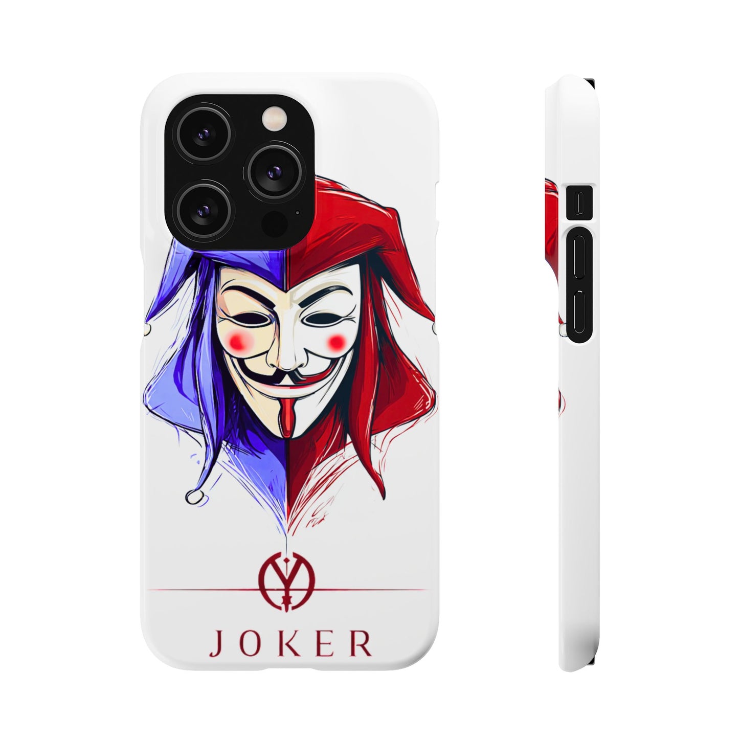 Joker & Anonimous Reunited Guy Fawkes Art Snap Case and Protective Phone Cover For iPhone and Samsung