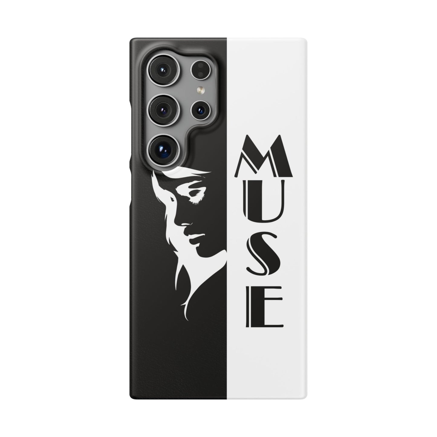 Black And White Bold Muse Snap Case Cover for iPhone and Samsung