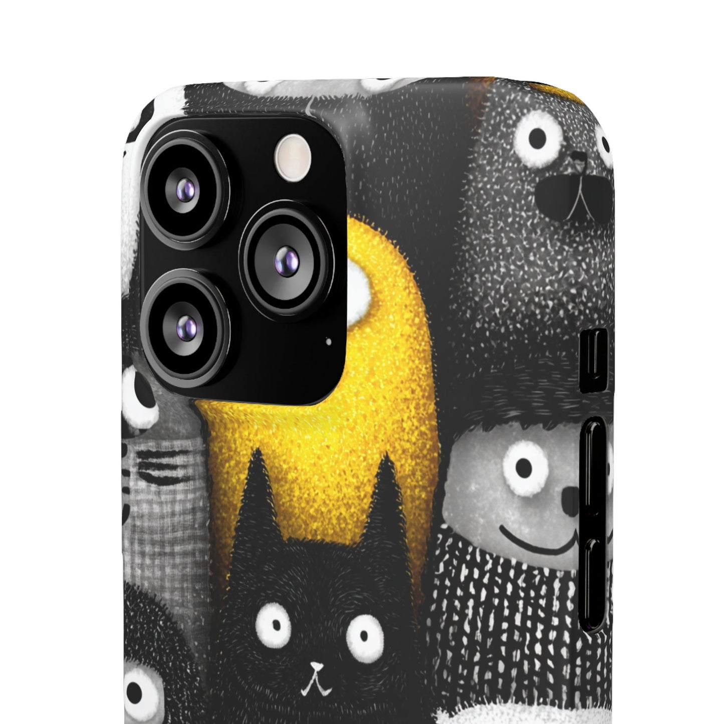 Colorful Character Snap Cases, Cute Phone Cover, Unique Gift for Kids, Fun Accessory, Perfect for Birthdays, Holidays