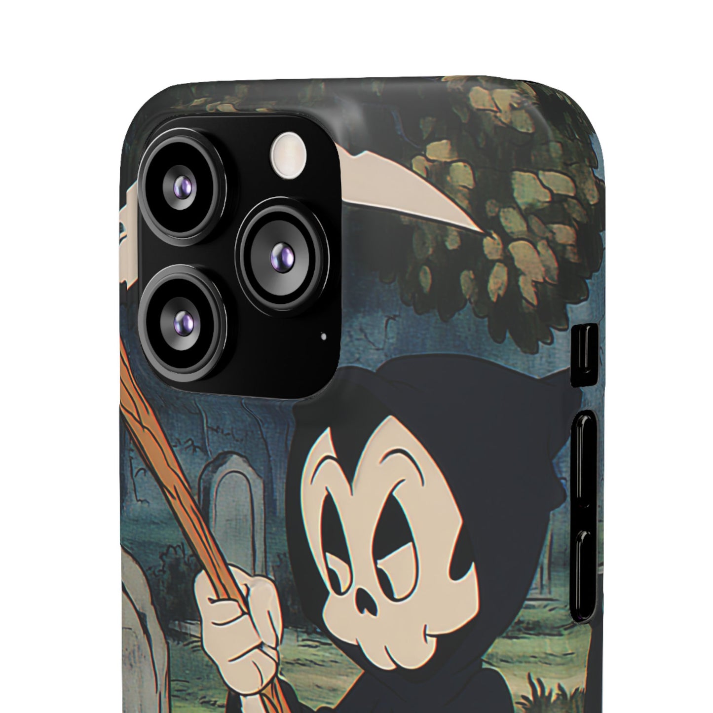 Grim Reaper Snap Case, Halloween Phone Case, Cute Death Phone Cover, Spooky Accessories, Unique Phone Protector