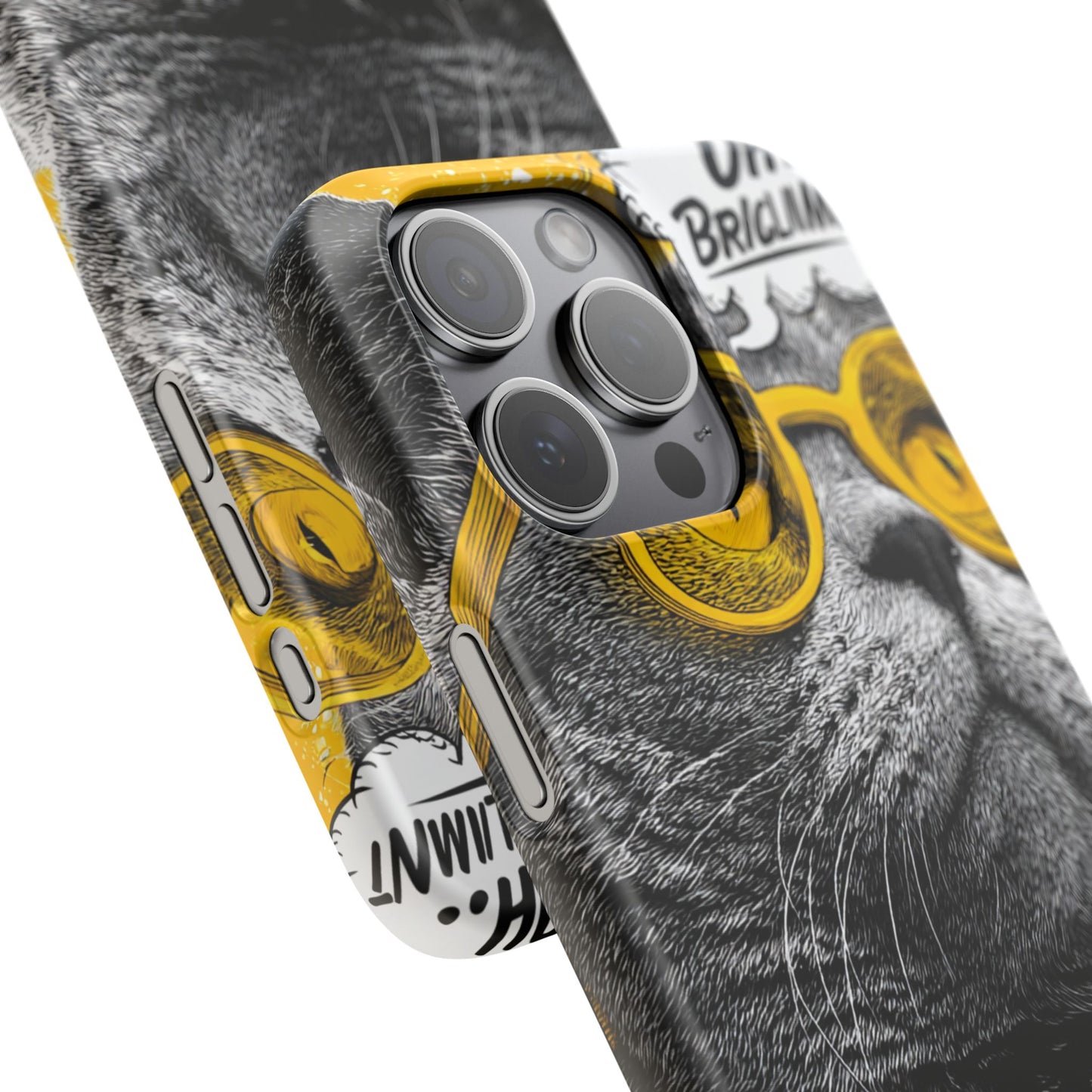 Playful Cat Snap Case - Quirky Phone Cover for Cat Lovers, Gift for Pet Enthusiasts, Funny Accessory for Any Occasion