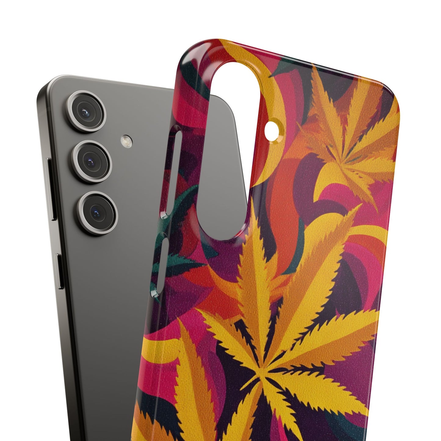 Autumn Vibe Cannabis Snap Case for IPhones and Samsungs Custom