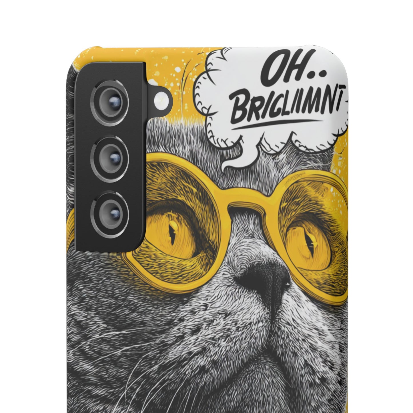 Playful Cat Snap Case - Quirky Phone Cover for Cat Lovers, Gift for Pet Enthusiasts, Funny Accessory for Any Occasion