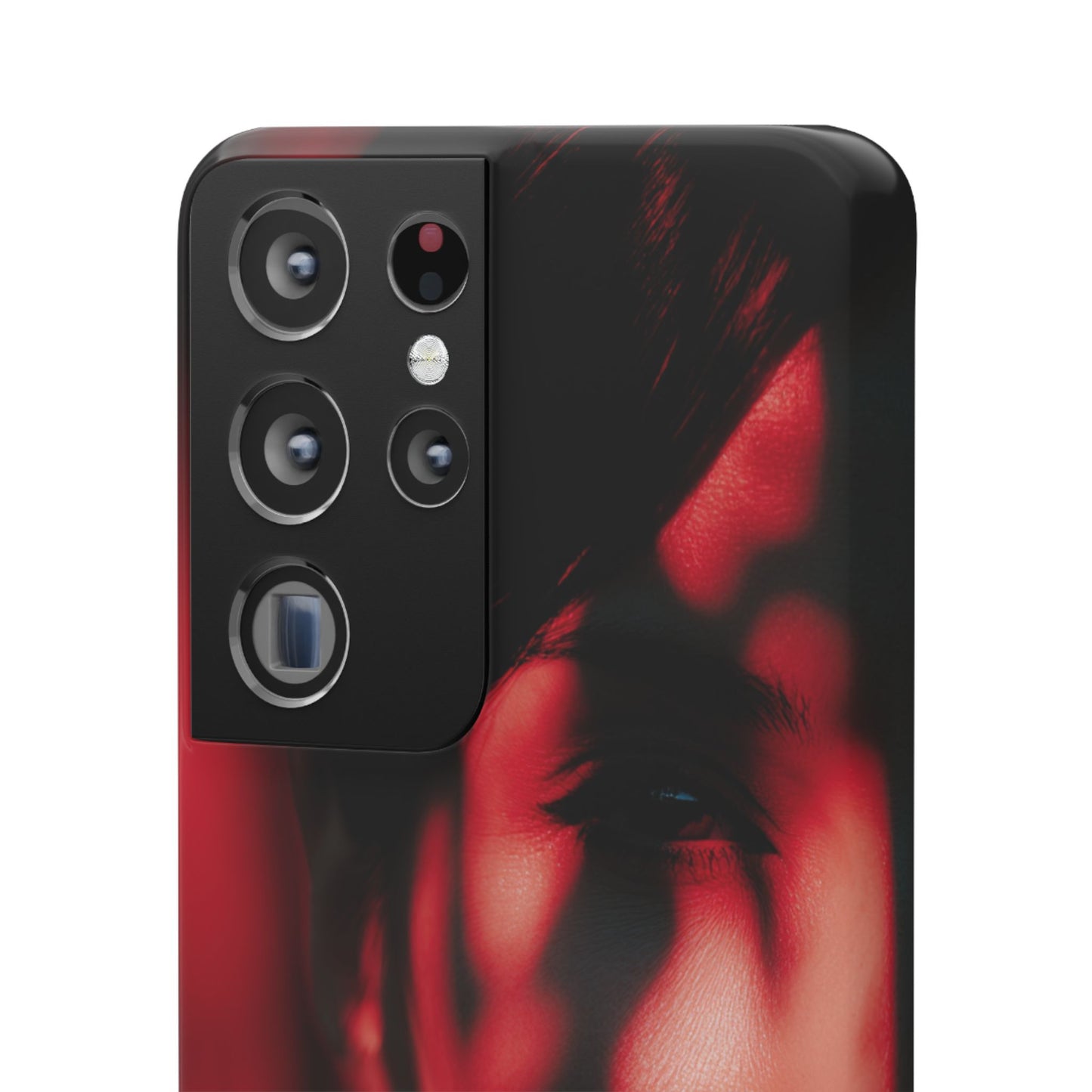 Stylish Snap Cases for Phone, Artistic Phone Cover, Unique Gifts, Red Aesthetic Case, Trendy Accessory, Vibrant Protection