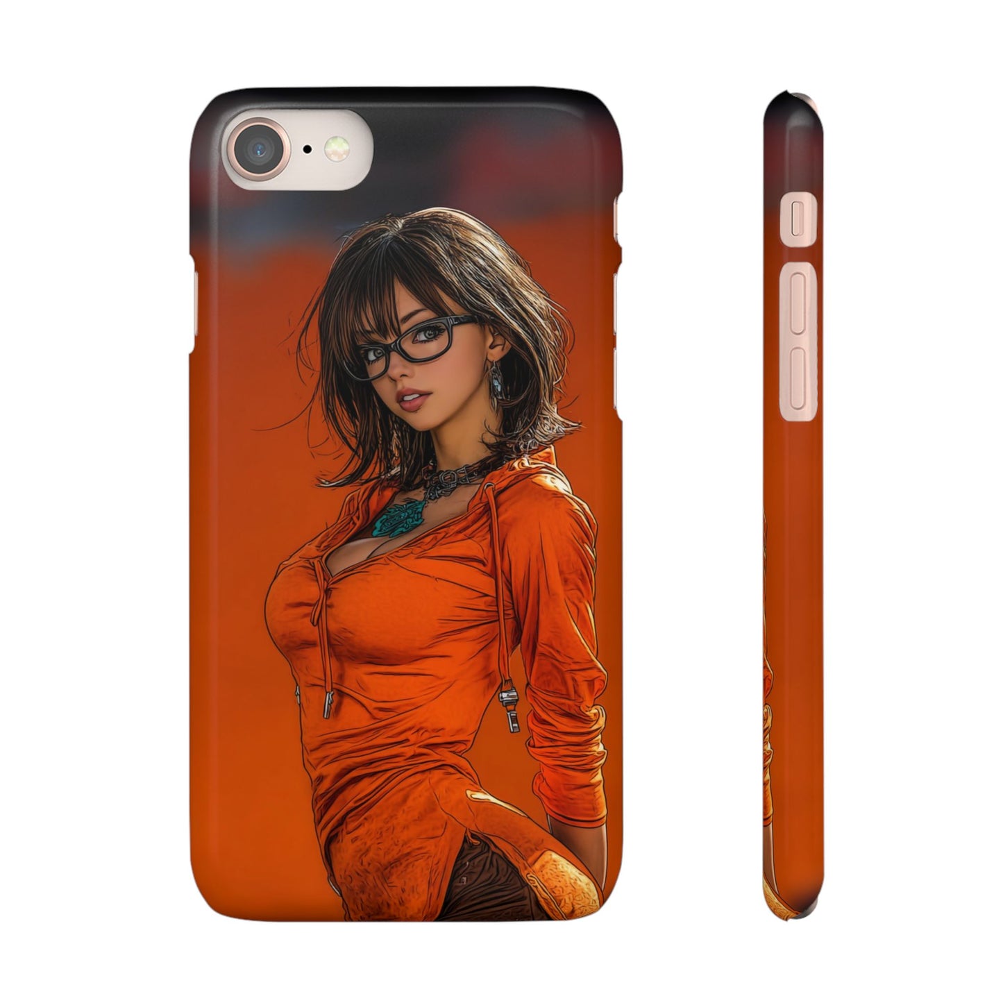 Velma Dinkley Cleveland Browns Fan Snap Cases, Phone Cover, Cartoon Style Art, Custom Case, Protective Shell