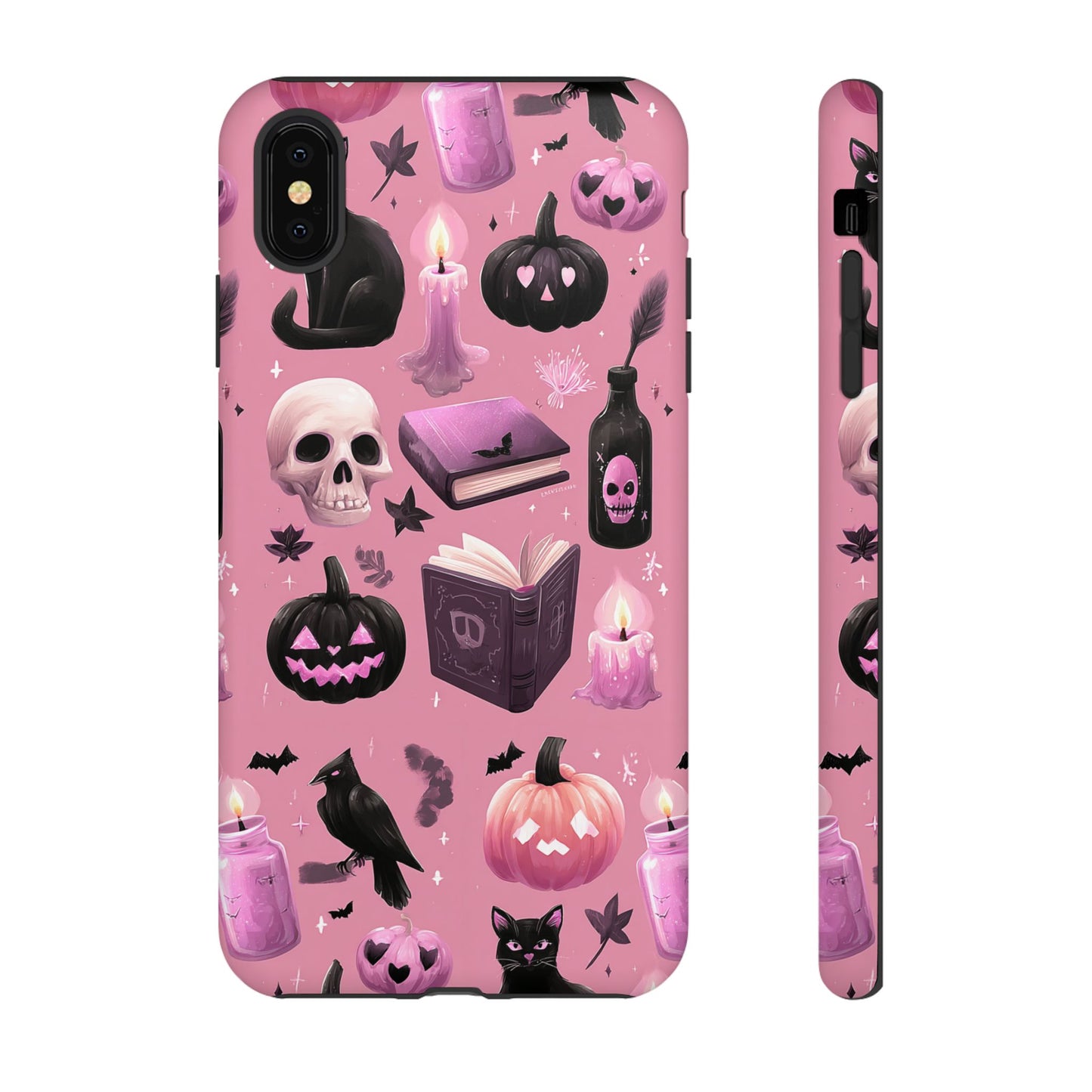 Spooky Phone Case - Halloween Design, Cute Costume Accessory, Fall Decor, Gift for Cat Lovers, Witchy Vibes, Trick or Treat