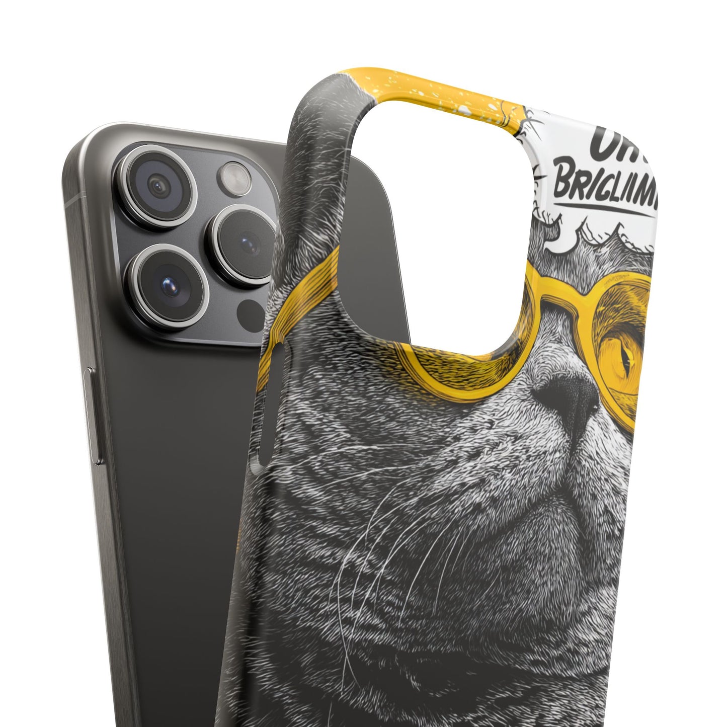 Playful Cat Snap Case - Quirky Phone Cover for Cat Lovers, Gift for Pet Enthusiasts, Funny Accessory for Any Occasion