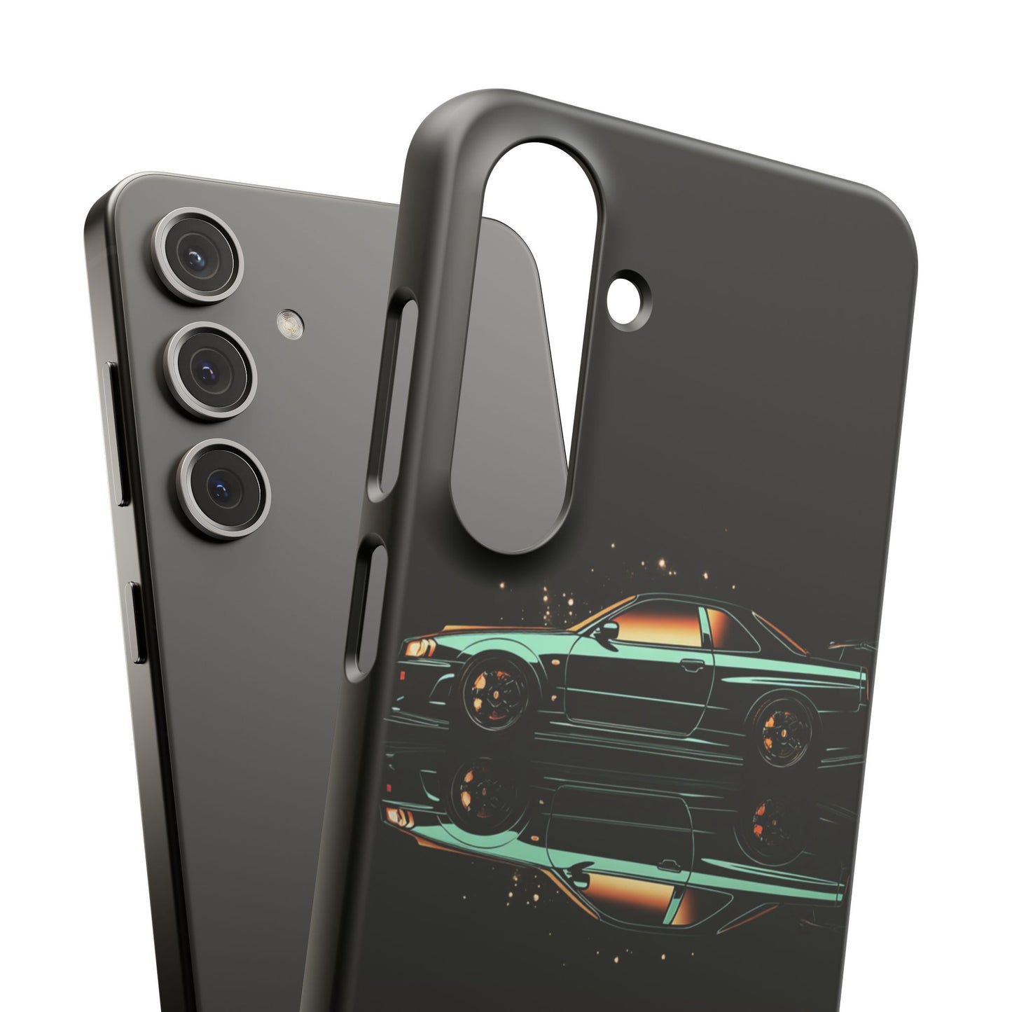 Green Skyleine R34 GTR Art Snap Case and Protective Phone Cover For iPhone and Samsung