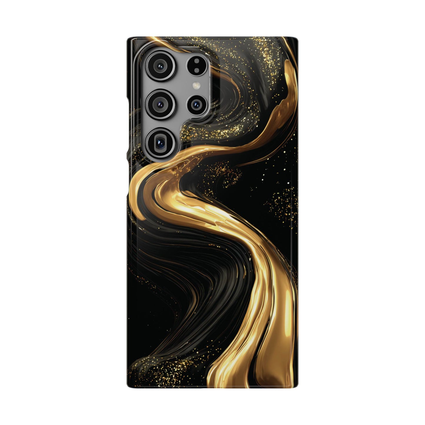 Elegant Gold Swirl Snap Case - Stylish Phone Cover, Modern Accessory, Gift for Her, Luxe Phone Case, Trendy Decor