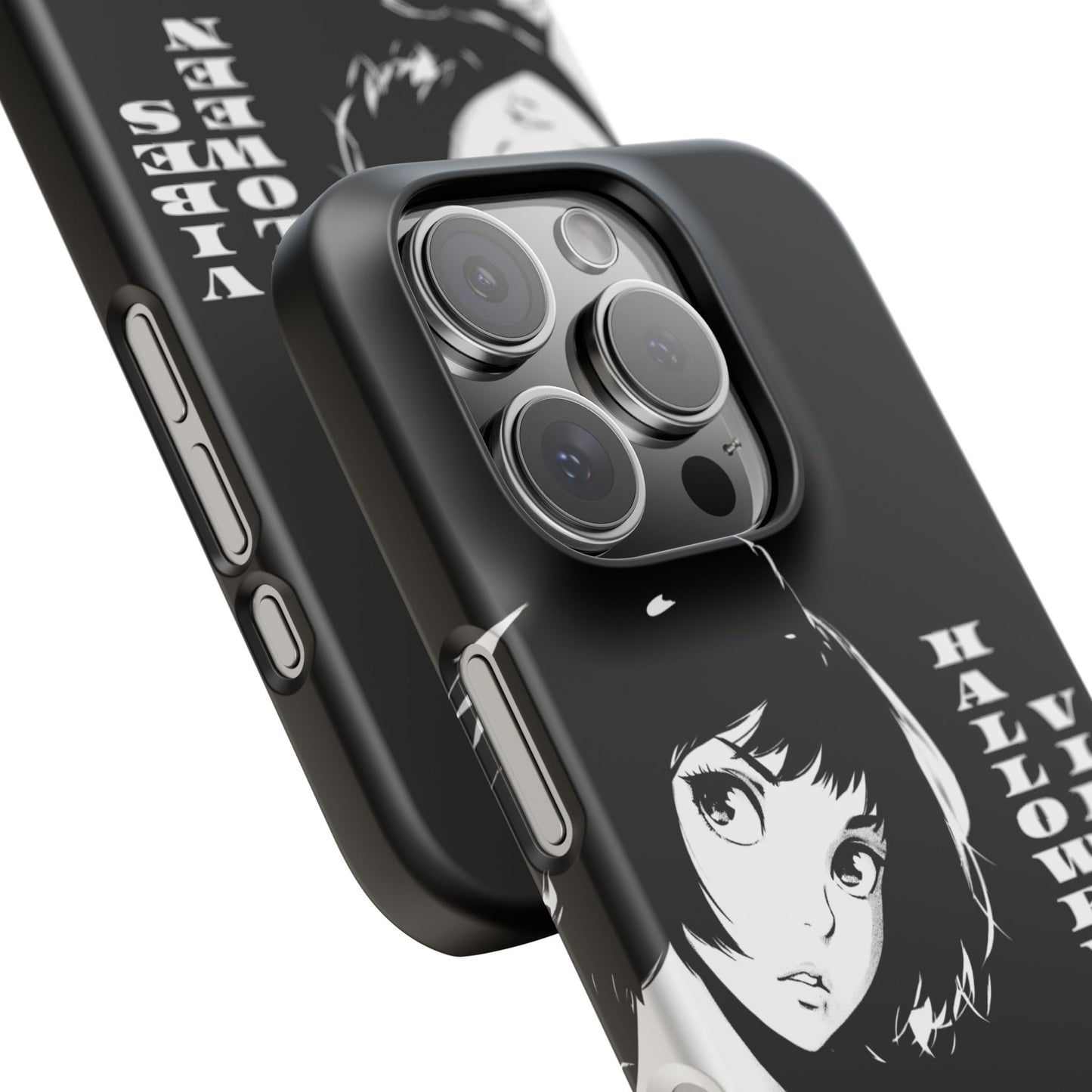Halloween Vibes Snap Case Black and White Protective Phone Cover for iPhone and Samsung