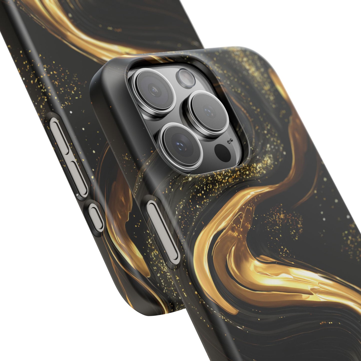 Elegant Gold Swirl Snap Case - Stylish Phone Cover, Modern Accessory, Gift for Her, Luxe Phone Case, Trendy Decor