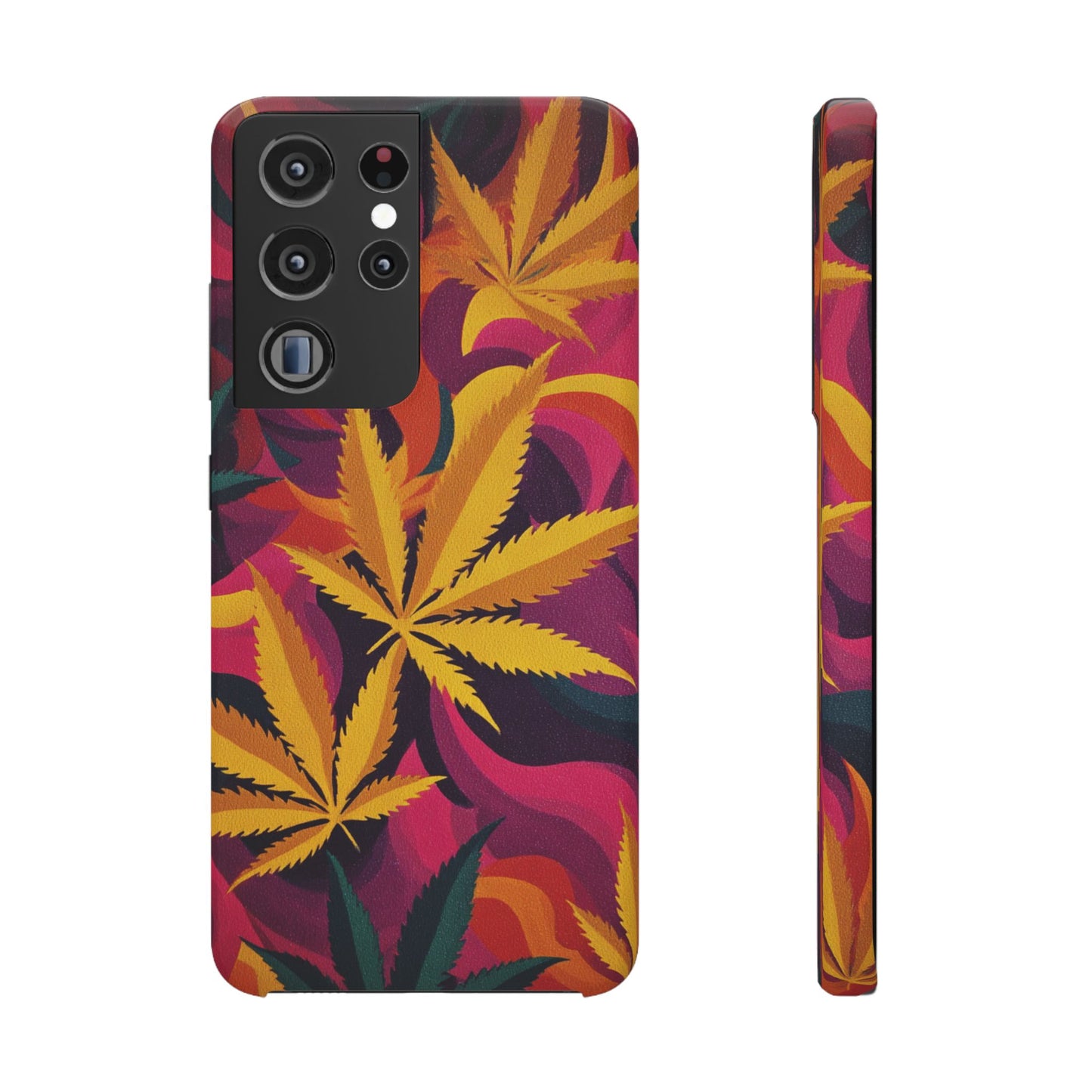 Autumn Vibe Cannabis Snap Case for IPhones and Samsungs Custom