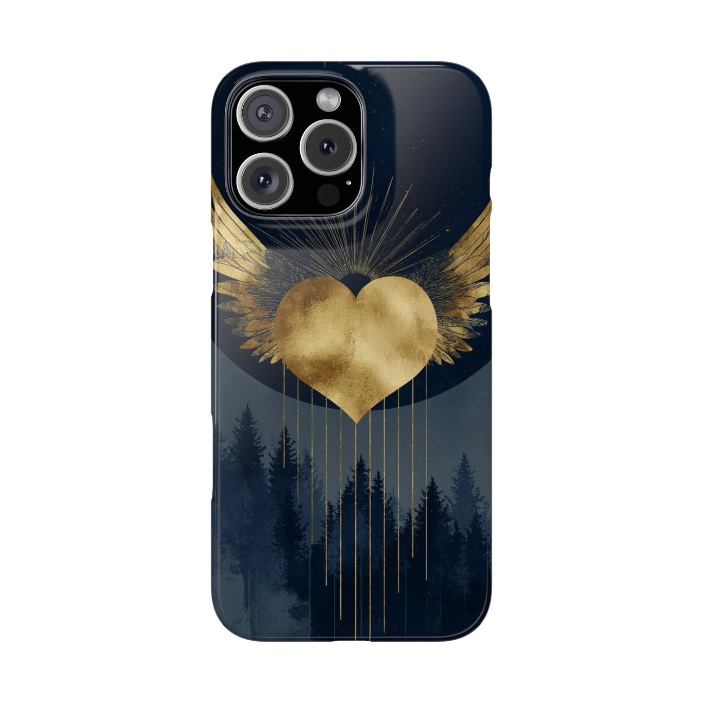 Heart Wing Snap Case, Elegant Phone Cover, Unique Gift, Artistic Accessory, Protective Case for Love and Romance