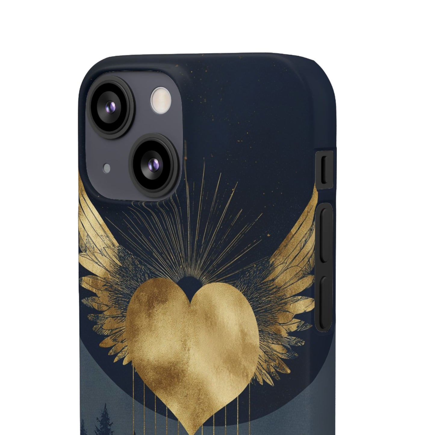 Heart Wing Snap Case, Elegant Phone Cover, Unique Gift, Artistic Accessory, Protective Case for Love and Romance