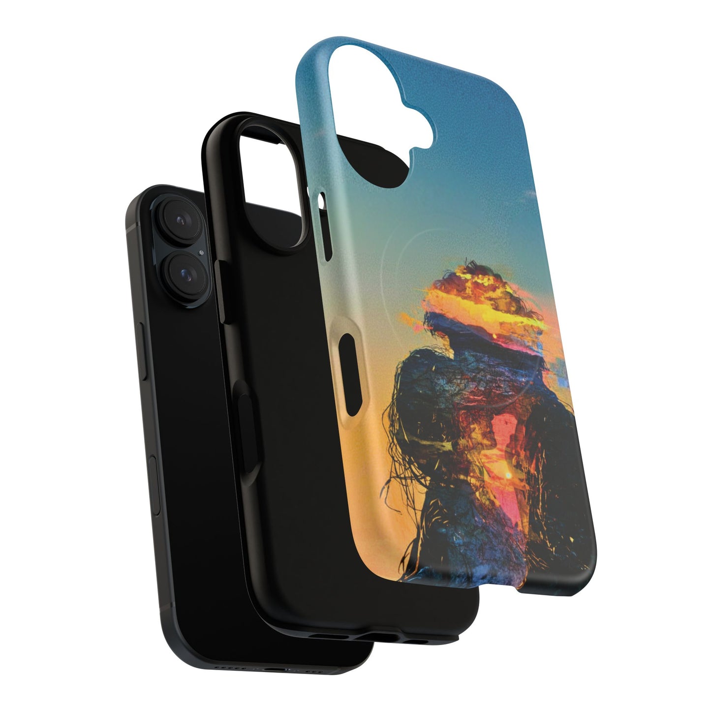 Abstract Sunset Silhouette Tough Magnetic Phone Case