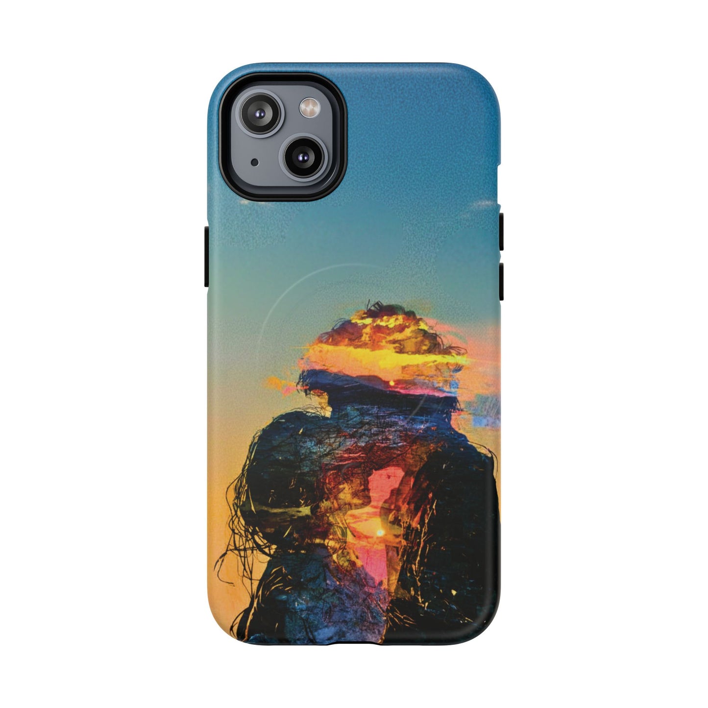 Abstract Sunset Silhouette Tough Magnetic Phone Case